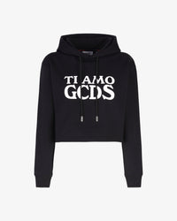 Ti Amo Gcds Cropped Hoodie